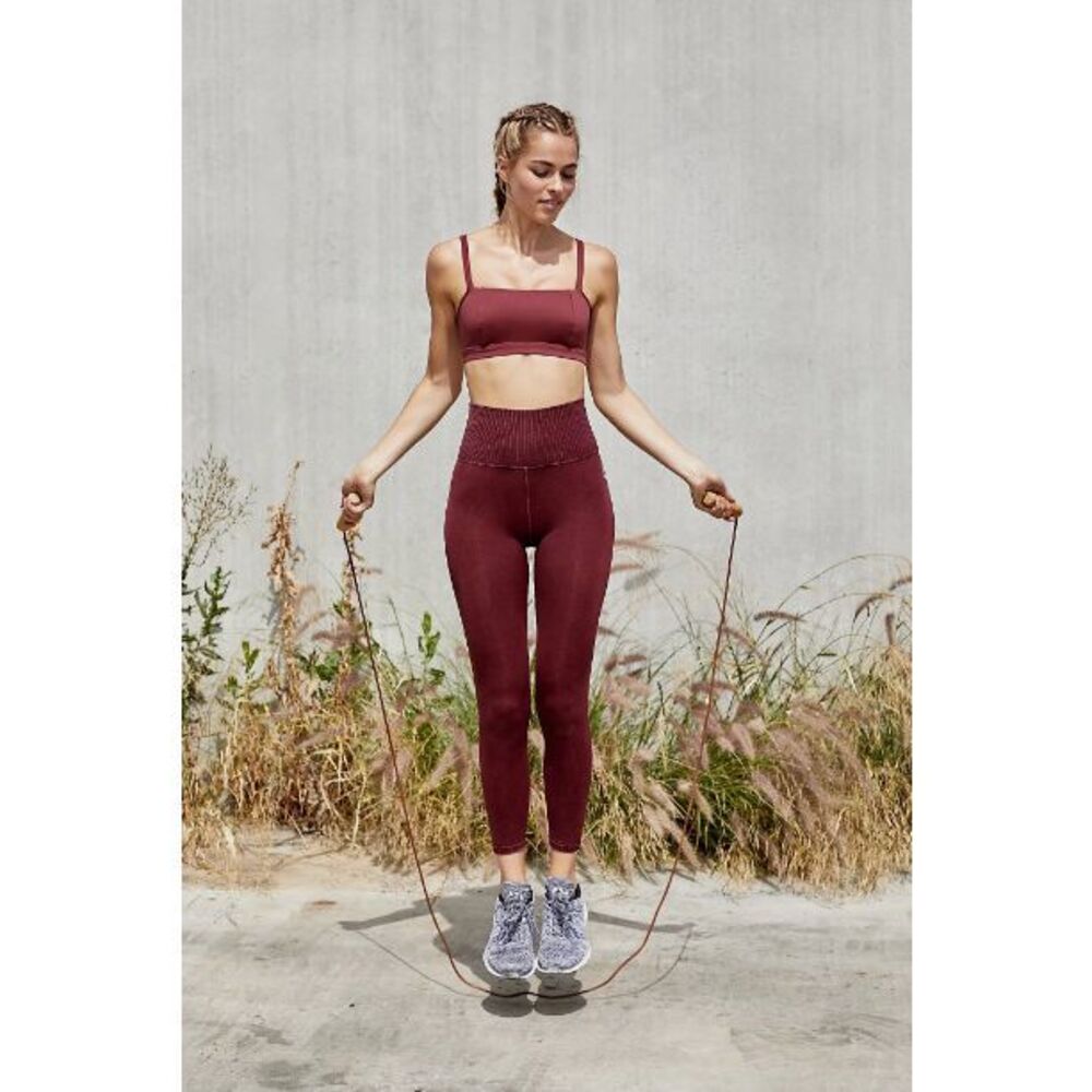 Free People Burgundy Leggings